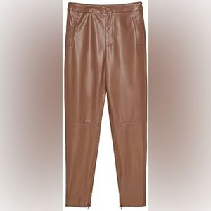 Zara women’s leather legging pants